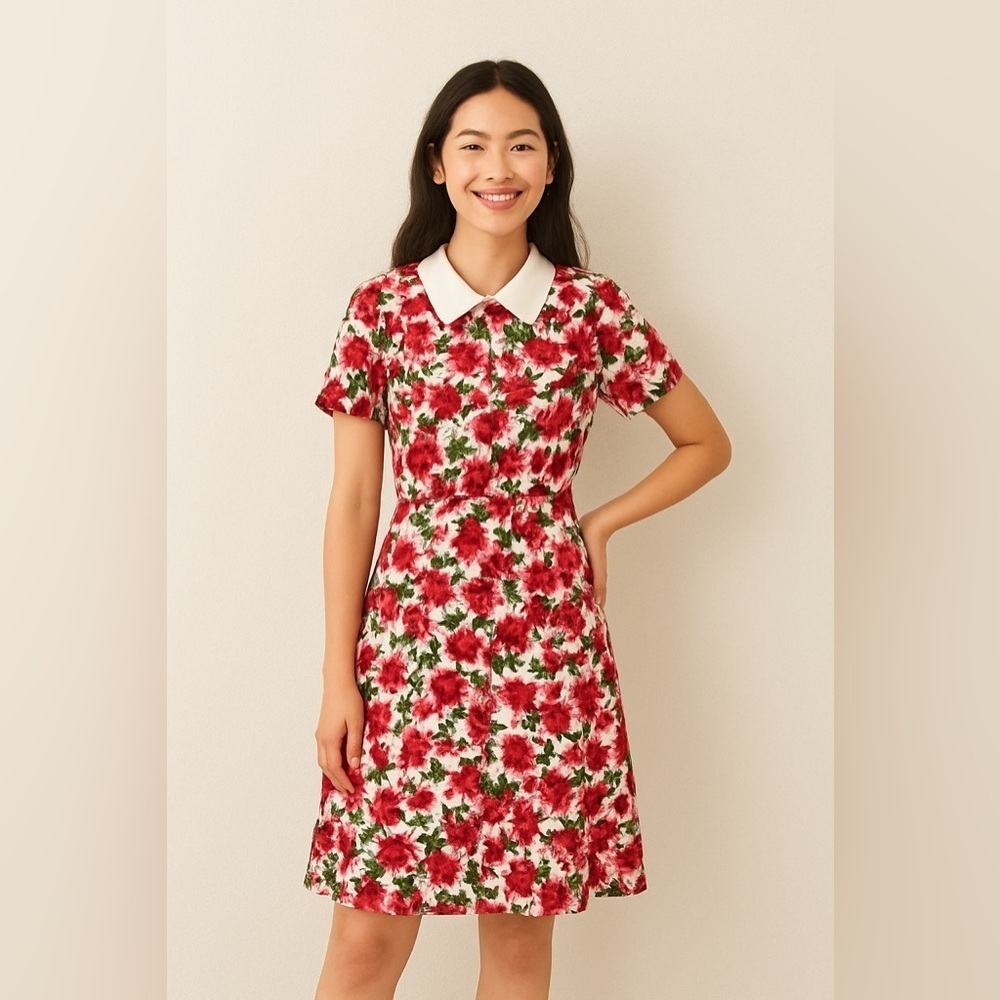 98. alexia admor emery dress green garden size 6